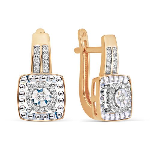 Серьги с английским замком Prestige, красное золото 585 проба (Prestige, Россия) — от 5731.71 руб. в сети магазинов DIAMANTE забронировать в магазине Серьги с английским замком Prestige, красное золото 585 проба (Prestige, Россия)