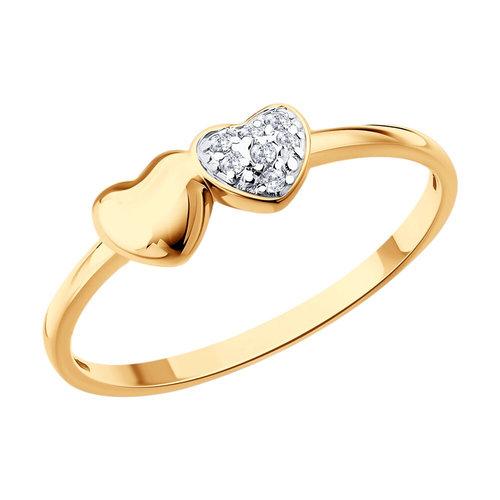 Кольцо декоративное, красное золото 585 проба, вставка фианит (Россия) — от 749.70 руб. в сети магазинов DIAMANTE забронировать в магазине Кольцо декоративное, красное золото 585 проба, вставка фианит