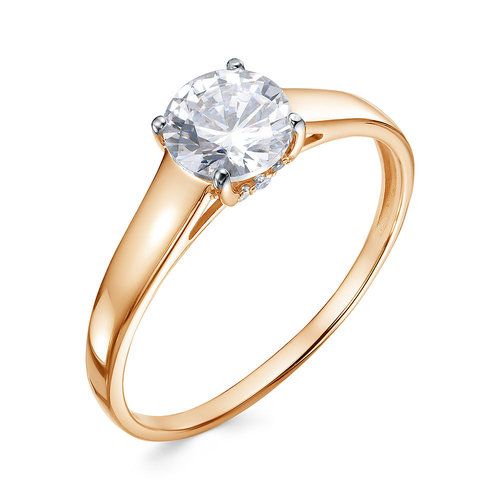Кольцо помолвочное BUBLIK JEWELRY, красное золото 585 проба, вставка фианит (BUBLIK JEWELRY, Россия) — от 990.85 руб. в сети магазинов DIAMANTE забронировать в магазине Кольцо помолвочное BUBLIK JEWELRY, красное золото 585 проба, вставка фианит (BUBLIK JEWELRY, Россия)