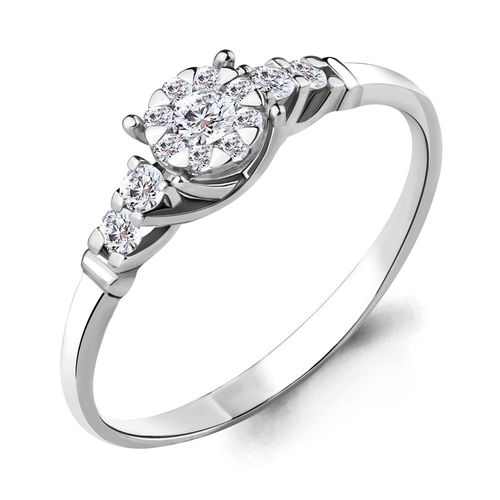 Кольцо декоративное Aquamarine, белое золото 585 проба, вставка бриллиант (Aquamarine, Россия) — от 2392.97 руб. в сети магазинов DIAMANTE забронировать в магазине Кольцо декоративное Aquamarine, белое золото 585 проба, вставка бриллиант (Aquamarine, Россия)