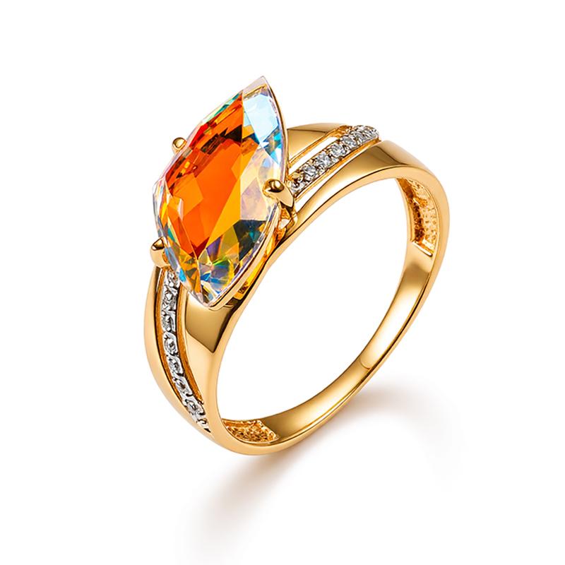 Кольцо декоративное GRANAT JEWELRY, красное золото 585 проба, вставка фианит (GRANAT JEWELRY, Россия) — от 1557.58 руб. в сети магазинов DIAMANTE забронировать в магазине Кольцо декоративное GRANAT JEWELRY, красное золото 585 проба, вставка фианит (GRANAT JEWELRY, Россия)