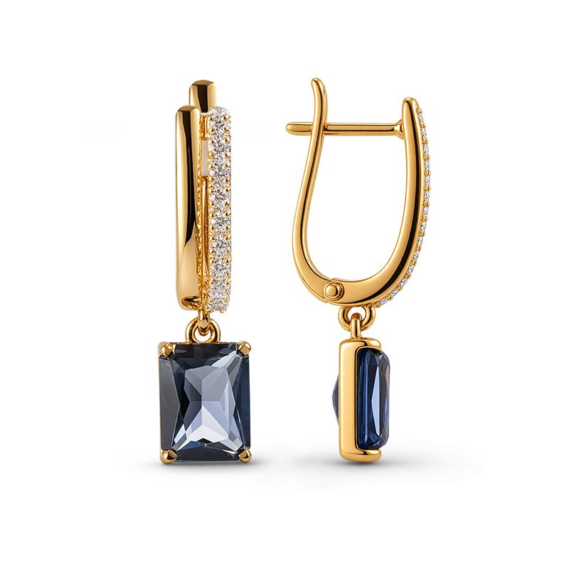 Серьги длинные GRANAT JEWELRY, красное золото 585 проба, вставка фианит (GRANAT JEWELRY, Россия) — от 1961.75 руб. в сети магазинов DIAMANTE забронировать в магазине Серьги длинные GRANAT JEWELRY, красное золото 585 проба, вставка фианит (GRANAT JEWELRY, Россия)