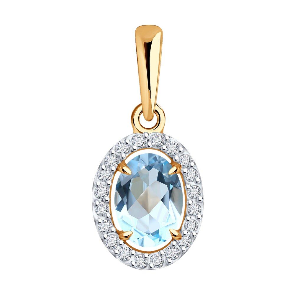 Подвеска декоративная Diamant, красное золото 585 проба, вставка фианит/топаз (Diamant, Россия) — от 587.66 руб. в сети магазинов DIAMANTE забронировать в магазине Подвеска декоративная Diamant, красное золото 585 проба, вставка фианит/топаз (Diamant, Россия)