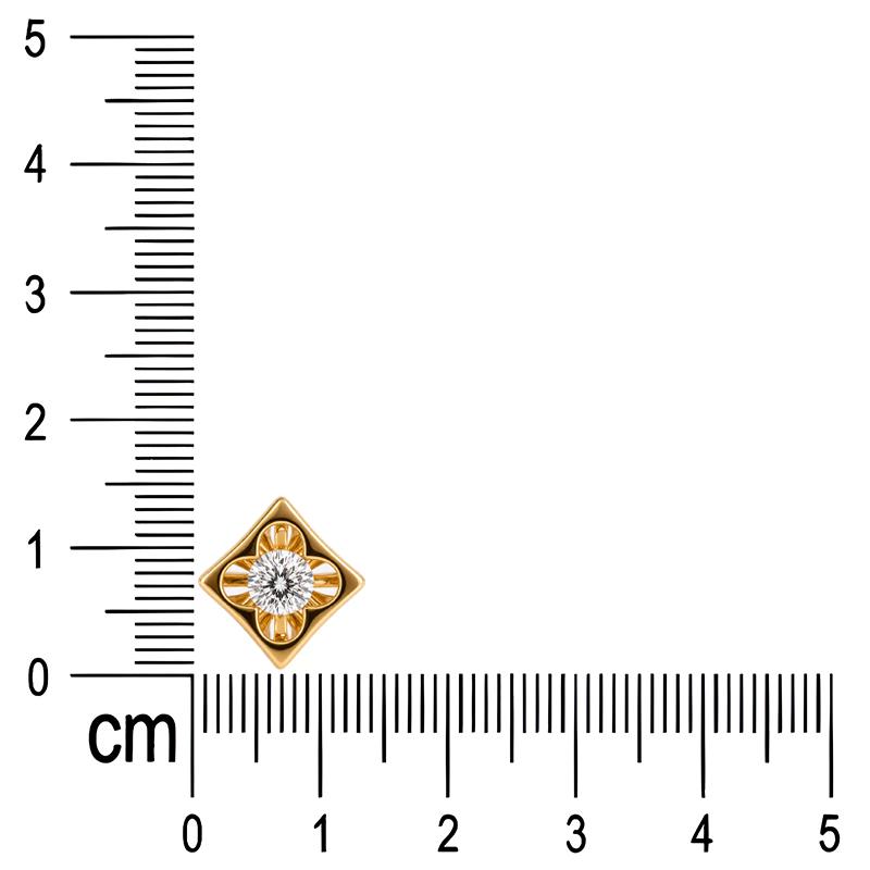 Серьги пусеты Grigoriev, красное золото 585 проба, вставка бриллиант (Grigoriev, Россия) — от 3516.89 руб. в сети магазинов DIAMANTE забронировать в магазине Серьги пусеты Grigoriev, красное золото 585 проба, вставка бриллиант (Grigoriev, Россия)