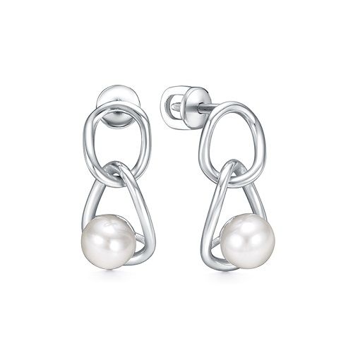 Серьги пусеты Zlato, серебро 925 проба, вставка жемчуг (Zlato, Россия) — от 181.98 руб. в сети магазинов DIAMANTE забронировать в магазине Серьги пусеты Zlato, серебро 925 проба, вставка жемчуг (Zlato, Россия)