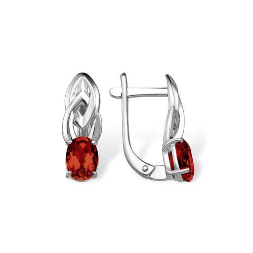 Серьги с английским замком 7 Карат, белое серебро 925 проба, вставка гранат (7 Карат, Беларусь) — от 184.32 руб. в сети магазинов DIAMANTE забронировать в магазине Серьги с английским замком 7 Карат, белое серебро 925 проба, вставка гранат