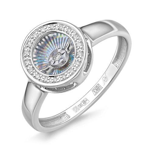 Кольцо декоративное, белое золото 585 проба, вставка бриллиант (Россия) — от 3182.84 руб. в сети магазинов DIAMANTE забронировать в магазине Кольцо декоративное, белое золото 585 проба, вставка бриллиант