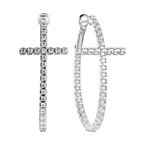 Серьги Конго Fresh Jewelry, серебро 925 проба, вставка фианит (Fresh Jewelry, Россия) — от 203.80 руб. в сети магазинов DIAMANTE забронировать в магазине Серьги Конго Fresh Jewelry, серебро 925 проба, вставка фианит (Fresh Jewelry, Россия)