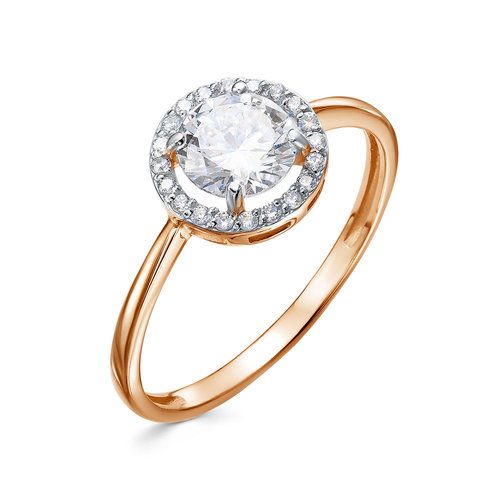 Кольцо помолвочное BUBLIK JEWELRY, красное золото 585 проба, вставка фианит (BUBLIK JEWELRY, Россия) — от 1097.25 руб. в сети магазинов DIAMANTE забронировать в магазине Кольцо помолвочное BUBLIK JEWELRY, красное золото 585 проба, вставка фианит (BUBLIK JEWELRY, Россия)