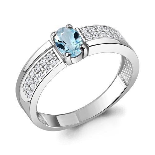 Кольцо декоративное Aquamarine, серебро 925 проба, вставка фианит (Aquamarine, Россия) — от 144.74 руб. в сети магазинов DIAMANTE забронировать в магазине Кольцо декоративное Aquamarine, серебро 925 проба, вставка фианит (Aquamarine, Россия)