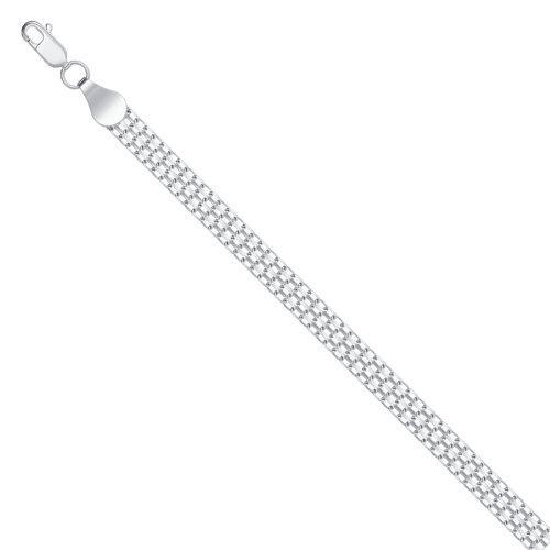 Цепь с плетением "Бисмарк машинный" Красцветмет, серебро 925 проба (Красцветмет, Россия) — от 431.50 руб. в сети магазинов DIAMANTE забронировать в магазине Цепь с плетением "Бисмарк машинный" Красцветмет, серебро 925 проба