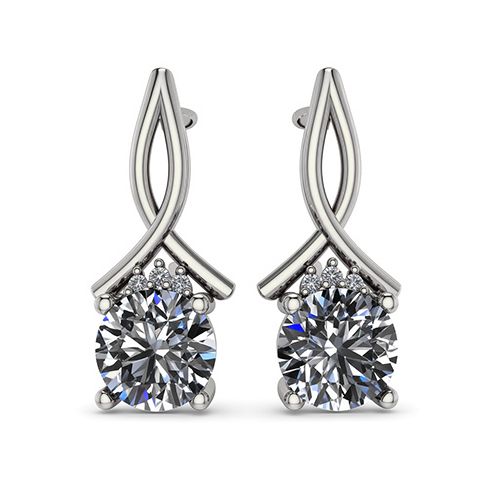 Серьги с английским замком BUBLIK JEWELRY, серебро 925 проба, вставка фианит (BUBLIK JEWELRY, Россия) — от 156.96 руб. в сети магазинов DIAMANTE забронировать в магазине Серьги с английским замком BUBLIK JEWELRY, серебро 925 проба, вставка фианит (BUBLIK JEWELRY, Россия)