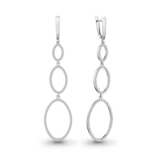 Серьги длинные Aquamarine, серебро 925 проба, вставка фианит (Aquamarine, Россия) — от 314.61 руб. в сети магазинов DIAMANTE забронировать в магазине Серьги длинные Aquamarine, серебро 925 проба, вставка фианит (Aquamarine, Россия)