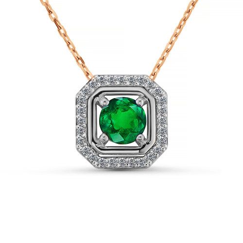 Колье Era Jewellery, красное золото 585 проба, вставка изумруд (Era Jewellery, Россия) — от 4665.57 руб. в сети магазинов DIAMANTE забронировать в магазине Колье Era Jewellery, красное золото 585 проба, вставка изумруд (Era Jewellery, Россия)