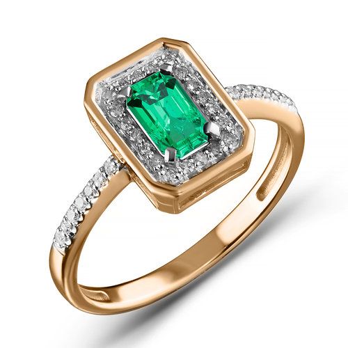 Кольцо декоративное Era Jewellery, красное золото 585 проба, вставка изумруд (Era Jewellery, Россия) — от 4165.47 руб. в сети магазинов DIAMANTE забронировать в магазине Кольцо декоративное Era Jewellery, красное золото 585 проба, вставка изумруд (Era Jewellery, Россия)