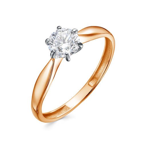 Кольцо помолвочное BUBLIK JEWELRY, красное золото 585 проба, вставка фианит (BUBLIK JEWELRY, Россия) — от 764.75 руб. в сети магазинов DIAMANTE забронировать в магазине Кольцо помолвочное BUBLIK JEWELRY, красное золото 585 проба, вставка фианит (BUBLIK JEWELRY, Россия)