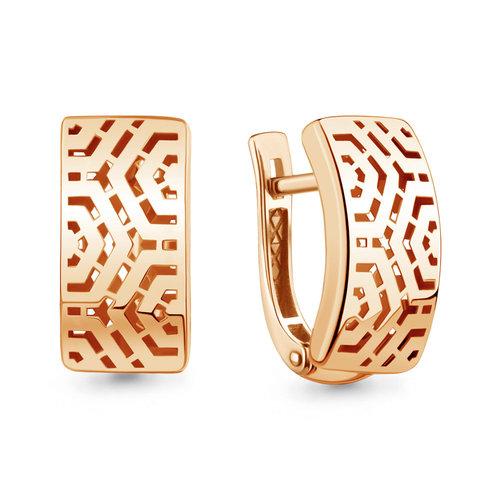 Серьги с английским замком 7 Карат, красное золото 585 проба (7 Карат, Беларусь) — от 2381.40 руб. в сети магазинов DIAMANTE забронировать в магазине Серьги с английским замком 7 Карат, красное золото 585 проба