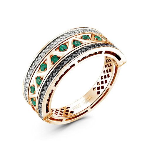 Кольцо трансформер Era Jewellery, красное золото 585 проба, вставка изумруд (Era Jewellery, Россия) — от 6224.25 руб. в сети магазинов DIAMANTE забронировать в магазине Кольцо трансформер Era Jewellery, красное золото 585 проба, вставка изумруд (Era Jewellery, Россия)