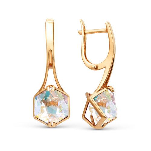 Серьги длинные GRANAT JEWELRY, красное золото 585 проба, вставка кварц (GRANAT JEWELRY, Россия) — от 3504.55 руб. в сети магазинов DIAMANTE забронировать в магазине Серьги длинные GRANAT JEWELRY, красное золото 585 проба, вставка кварц