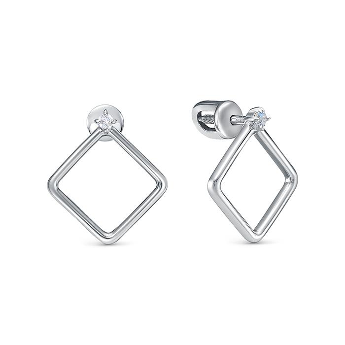Серьги пусеты Zlato, серебро 925 проба, вставка фианит (Zlato, Россия) — от 122.44 руб. в сети магазинов DIAMANTE забронировать в магазине Серьги пусеты Zlato, серебро 925 проба, вставка фианит (Zlato, Россия)