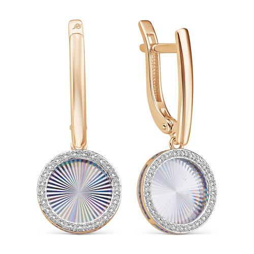 Серьги длинные, красное золото 585 проба, вставка бриллиант (Россия) — от 6149.42 руб. в сети магазинов DIAMANTE забронировать в магазине Серьги длинные, красное золото 585 проба, вставка бриллиант