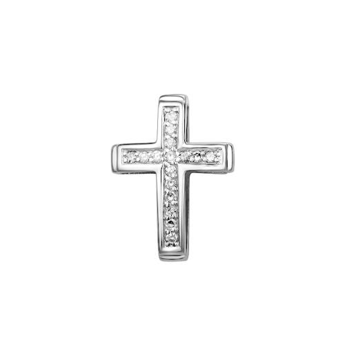 Подвеска крестик Ювелирное подворье, белое золото 585 проба, вставка бриллиант (Ювелирное подворье, Россия) — от 1130.24 руб. в сети магазинов DIAMANTE забронировать в магазине Подвеска крестик Ювелирное подворье, белое золото 585 проба, вставка бриллиант