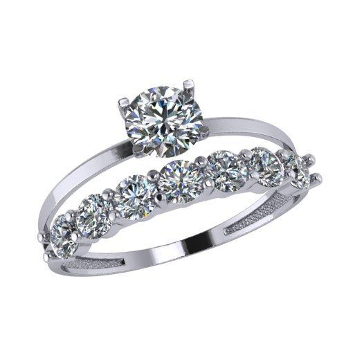 Кольцо помолвочное, серебро 925 проба, вставка фианит (Россия) — от 61.44 руб. в сети магазинов DIAMANTE забронировать в магазине Кольцо помолвочное, серебро 925 проба, вставка фианит