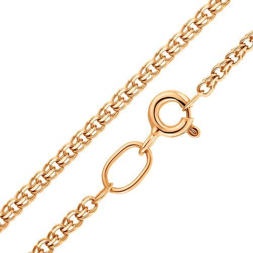 Цепь с плетением "Бисмарк" TALANT, красное золото 585 проба (TALANT, Россия) — от 2015.81 руб. в сети магазинов DIAMANTE забронировать в магазине Цепь с плетением "Бисмарк" TALANT, красное золото 585 проба