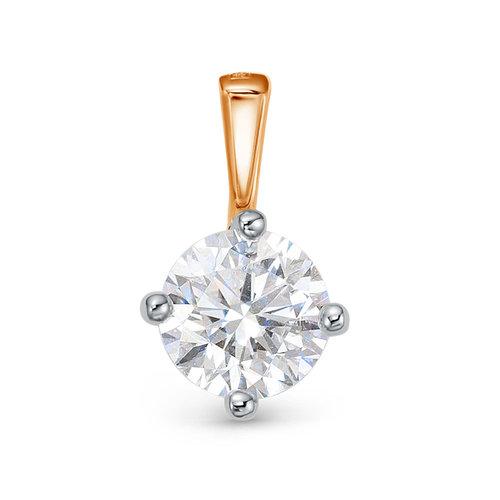 Подвеска декоративная BUBLIK JEWELRY, красное золото 585 проба, вставка бриллиант (BUBLIK JEWELRY, Россия) — от 2052.00 руб. в сети магазинов DIAMANTE забронировать в магазине Подвеска декоративная BUBLIK JEWELRY, красное золото 585 проба, вставка бриллиант