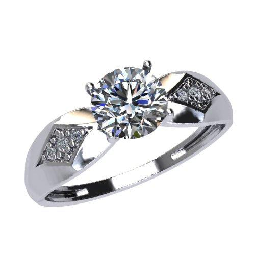 Кольцо помолвочное, серебро 925 проба, вставка фианит (Россия) — от 88.13 руб. в сети магазинов DIAMANTE забронировать в магазине Кольцо помолвочное, серебро 925 проба, вставка фианит