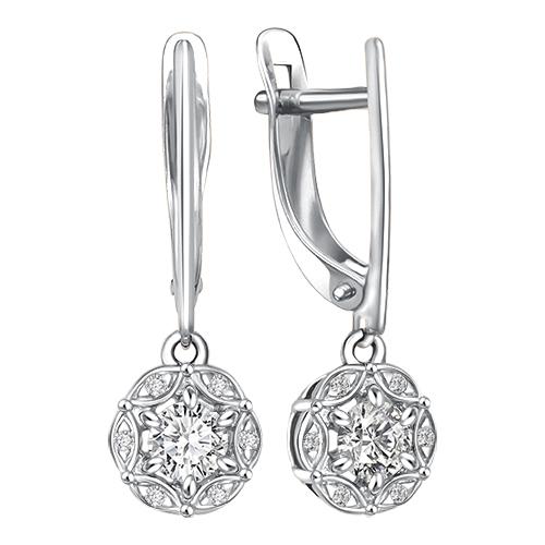 Серьги длинные BIRYUZA, серебро 925 проба, вставка цирконий (BIRYUZA, Россия) — от 123.11 руб. в сети магазинов DIAMANTE забронировать в магазине Серьги длинные BIRYUZA, серебро 925 проба, вставка цирконий (BIRYUZA, Россия)
