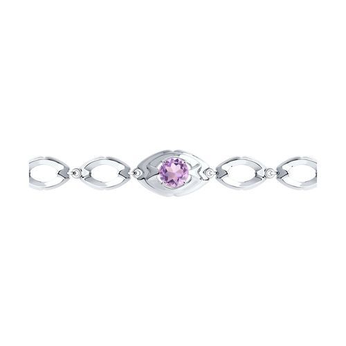 Браслет декоративный Diamant, серебро 925 проба, вставка аметист (Diamant, Россия) — от 141.61 руб. в сети магазинов DIAMANTE забронировать в магазине Браслет декоративный Diamant, серебро 925 проба, вставка аметист (Diamant, Россия)