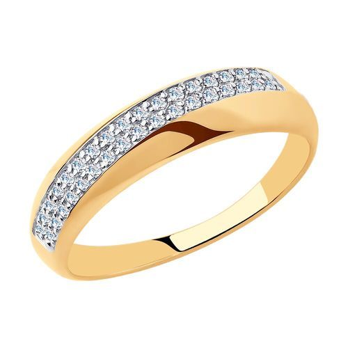 Кольцо декоративное Diamant, красное золото 585 проба, вставка фианит (Diamant, Россия) — от 1393.96 руб. в сети магазинов DIAMANTE забронировать в магазине Кольцо декоративное Diamant, красное золото 585 проба, вставка фианит (Diamant, Россия)