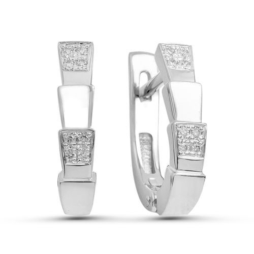 Серьги с английским замком Prestige, белое золото 585 проба, вставка бриллиант (Prestige, Россия) — от 3532.07 руб. в сети магазинов DIAMANTE забронировать в магазине Серьги с английским замком Prestige, белое золото 585 проба, вставка бриллиант (Prestige, Россия)
