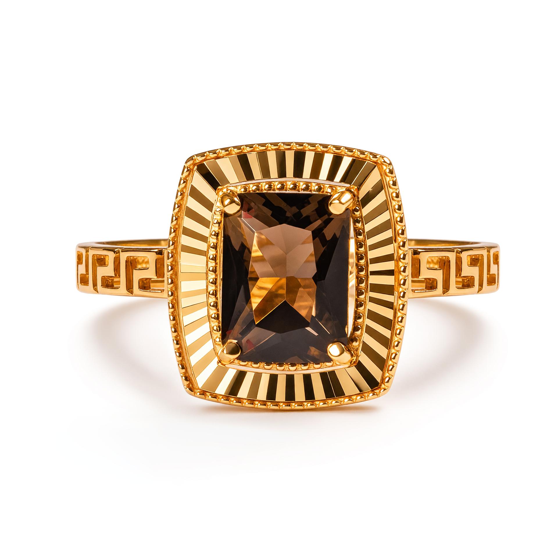 Кольцо декоративное GRANAT JEWELRY, красное золото 585 проба, вставка раухтопаз (GRANAT JEWELRY, Россия) — от 1598.60 руб. в сети магазинов DIAMANTE забронировать в магазине Кольцо декоративное GRANAT JEWELRY, красное золото 585 проба, вставка раухтопаз (GRANAT JEWELRY, Россия)