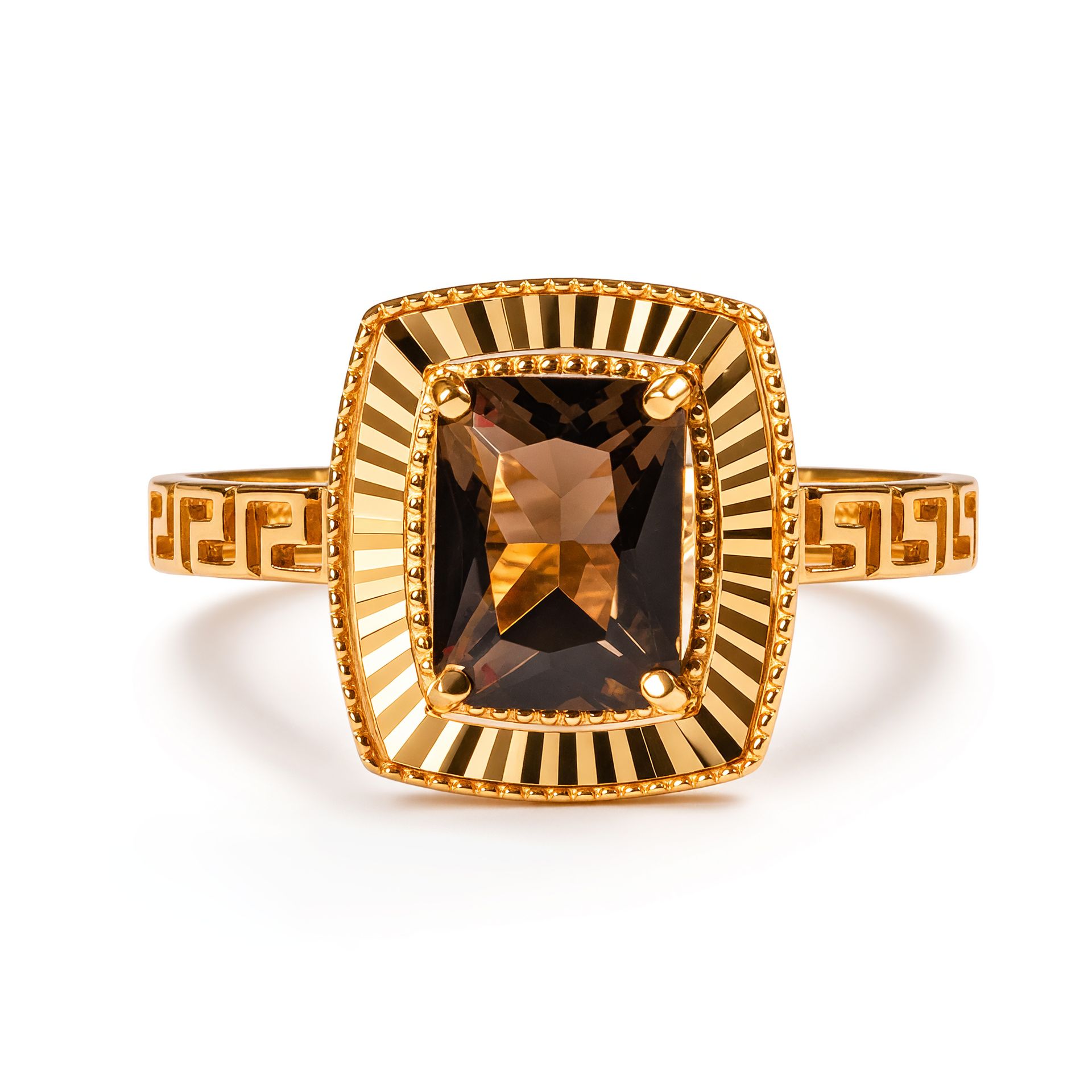 Кольцо декоративное GRANAT JEWELRY, красное золото 585 проба, вставка раухтопаз (GRANAT JEWELRY, Россия) — от 1598.60 руб. в сети магазинов DIAMANTE забронировать в магазине Кольцо декоративное GRANAT JEWELRY, красное золото 585 проба, вставка раухтопаз (GRANAT JEWELRY, Россия)