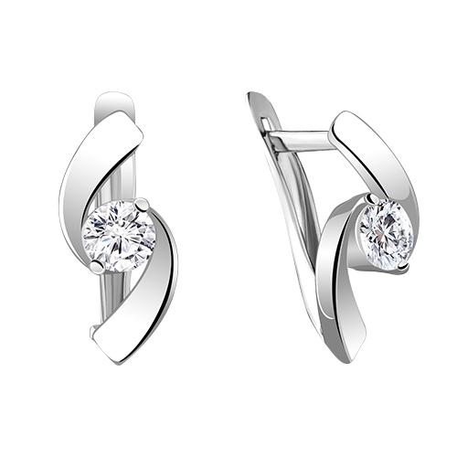 Серьги с английским замком Aquamarine, серебро 925 проба, вставка фианит (Aquamarine, Россия) — от 95.44 руб. в сети магазинов DIAMANTE забронировать в магазине Серьги с английским замком Aquamarine, серебро 925 проба, вставка фианит (Aquamarine, Россия)