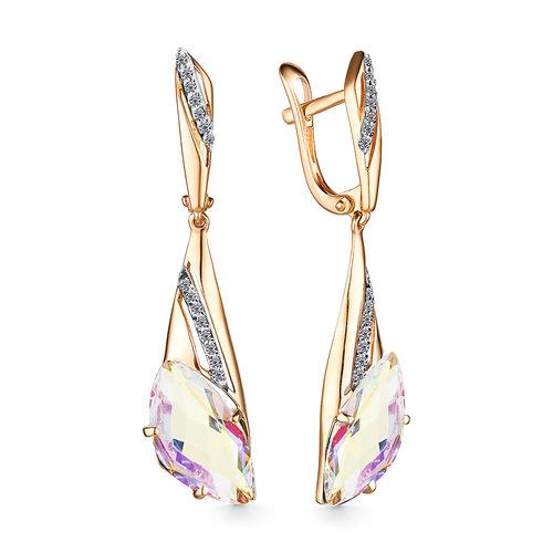 Серьги длинные GRANAT JEWELRY, красное золото 585 проба, вставка кварц (GRANAT JEWELRY, Россия) — от 2520.35 руб. в сети магазинов DIAMANTE забронировать в магазине Серьги длинные GRANAT JEWELRY, красное золото 585 проба, вставка кварц