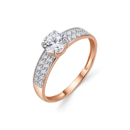 Кольцо помолвочное BUBLIK JEWELRY, красное золото 585 проба, вставка фианит (BUBLIK JEWELRY, Россия) — от 1083.95 руб. в сети магазинов DIAMANTE забронировать в магазине Кольцо помолвочное BUBLIK JEWELRY, красное золото 585 проба, вставка фианит (BUBLIK JEWELRY, Россия)