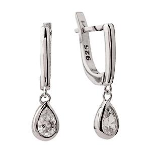 Серьги с английским замком, серебро 925 проба (прочее, Турция) — от 126.96 руб. в сети магазинов DIAMANTE забронировать в магазине Серьги с английским замком, серебро 925 проба (прочее, Турция)