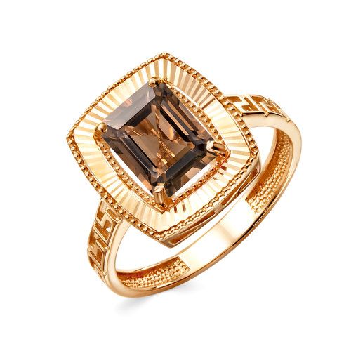 Кольцо декоративное GRANAT JEWELRY, красное золото 585 проба, вставка раухтопаз (GRANAT JEWELRY, Россия) — от 1598.60 руб. в сети магазинов DIAMANTE забронировать в магазине Кольцо декоративное GRANAT JEWELRY, красное золото 585 проба, вставка раухтопаз (GRANAT JEWELRY, Россия)