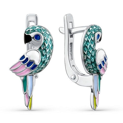 Серьги детские DEWI, серебро 925 проба, вставка эмаль (DEWI, Россия) — от 156.96 руб. в сети магазинов DIAMANTE забронировать в магазине Серьги детские DEWI, серебро 925 проба, вставка эмаль (DEWI, Россия)