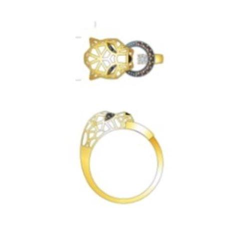 Кольцо декоративное Karatov, красное золото 585 проба, вставка бриллиант (Karatov, Россия) — от 2654.38 руб. в сети магазинов DIAMANTE забронировать в магазине Кольцо декоративное Karatov, красное золото 585 проба, вставка бриллиант (Karatov, Россия)