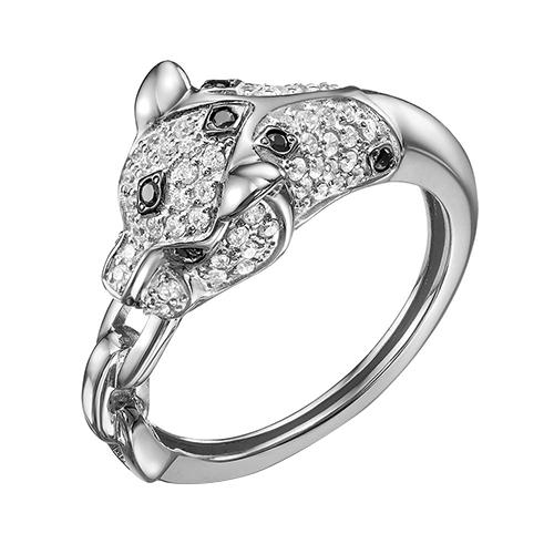 Кольцо декоративное 7 Карат, белое золото 585 проба, вставка фианит (7 Карат, Беларусь) — от 1887.48 руб. в сети магазинов DIAMANTE забронировать в магазине Кольцо декоративное 7 Карат, белое золото 585 проба, вставка фианит