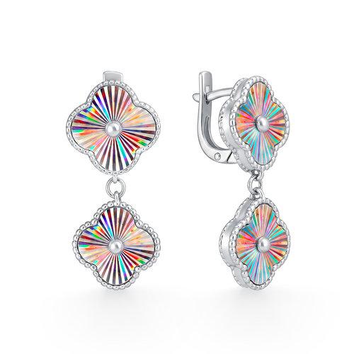 Серьги длинные CORONA Jewelry, белое серебро 925 проба (CORONA Jewelry, Россия) — от 298.80 руб. в сети магазинов DIAMANTE забронировать в магазине Серьги длинные CORONA Jewelry, белое серебро 925 проба