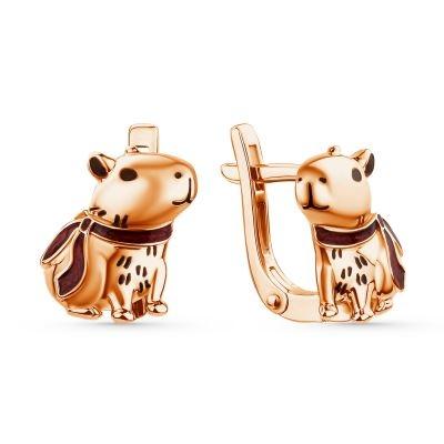 Серьги детские DEWI, серебро 925 проба, вставка эмаль (DEWI, Россия) — от 110.40 руб. в сети магазинов DIAMANTE забронировать в магазине Серьги детские DEWI, серебро 925 проба, вставка эмаль