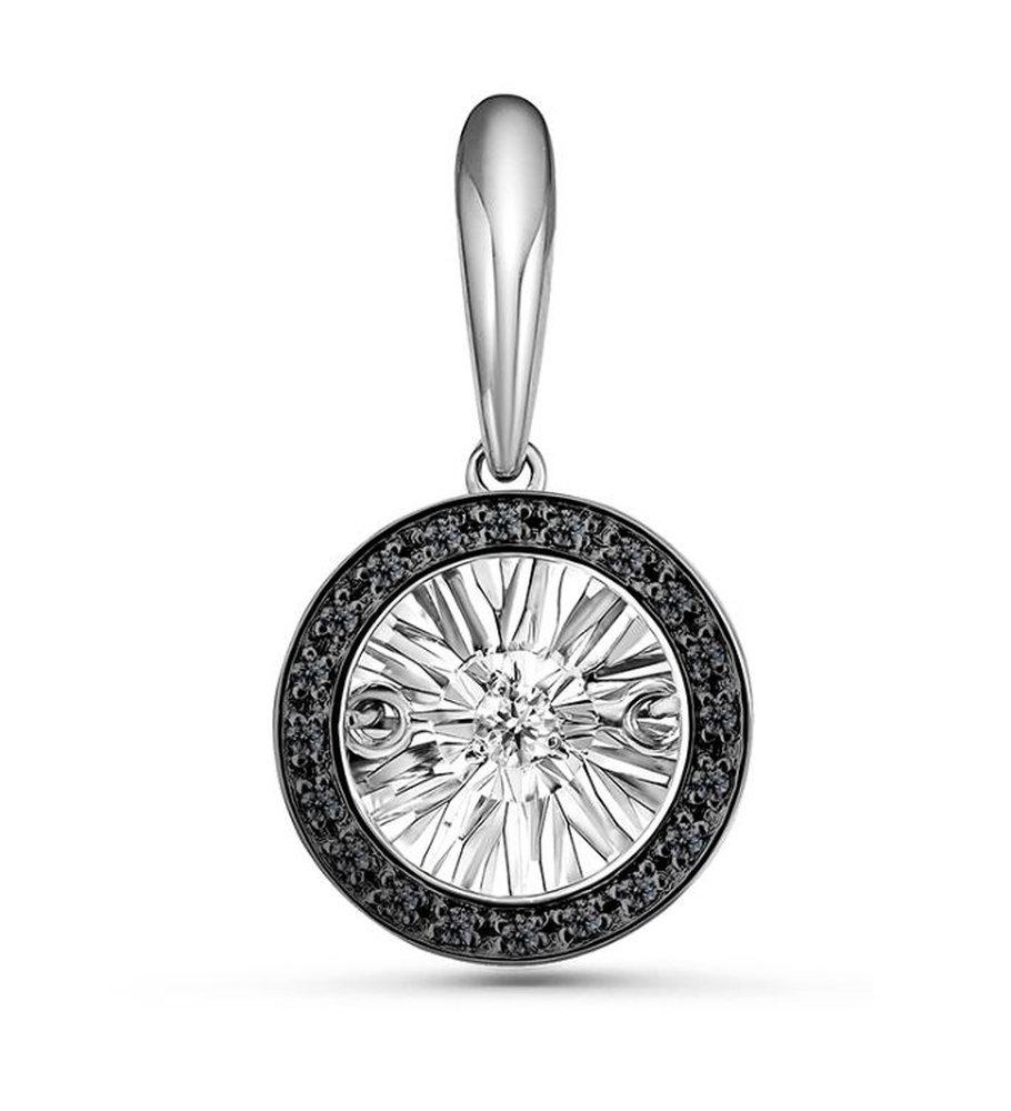 Подвеска декоративная Grigoriev, белое золото 585 проба, вставка бриллиант (Grigoriev, Россия) — от 2676.80 руб. в сети магазинов DIAMANTE забронировать в магазине Подвеска декоративная Grigoriev, белое золото 585 проба, вставка бриллиант