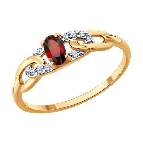 Кольцо декоративное SOKOLOV, красное золото 585 проба, вставка фианит/гранат (SOKOLOV, Россия) — от 933.34 руб. в сети магазинов DIAMANTE забронировать в магазине Кольцо декоративное SOKOLOV, красное золото 585 проба, вставка фианит/гранат