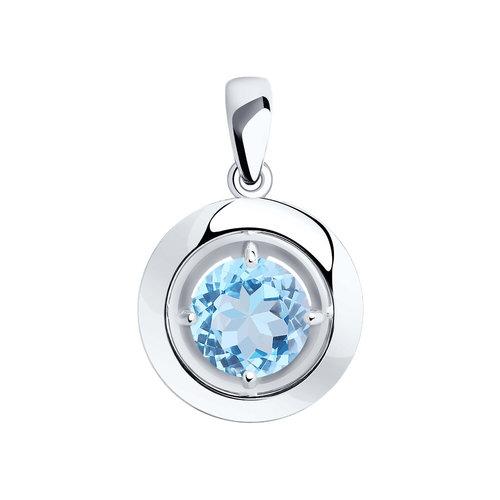 Подвеска декоративная Diamant, серебро 925 проба, вставка топаз (Diamant, Россия) — от 110.16 руб. в сети магазинов DIAMANTE забронировать в магазине Подвеска декоративная Diamant, серебро 925 проба, вставка топаз
