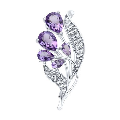 Брошь SOKOLOV, серебро 925 проба (SOKOLOV, Россия) — от 371.45 руб. в сети магазинов DIAMANTE забронировать в магазине Брошь SOKOLOV, серебро 925 проба (SOKOLOV, Россия)